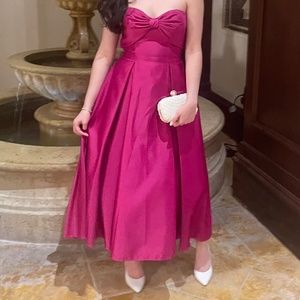 Strapless Sleeveless Sweetheart Neck A-Line Dress